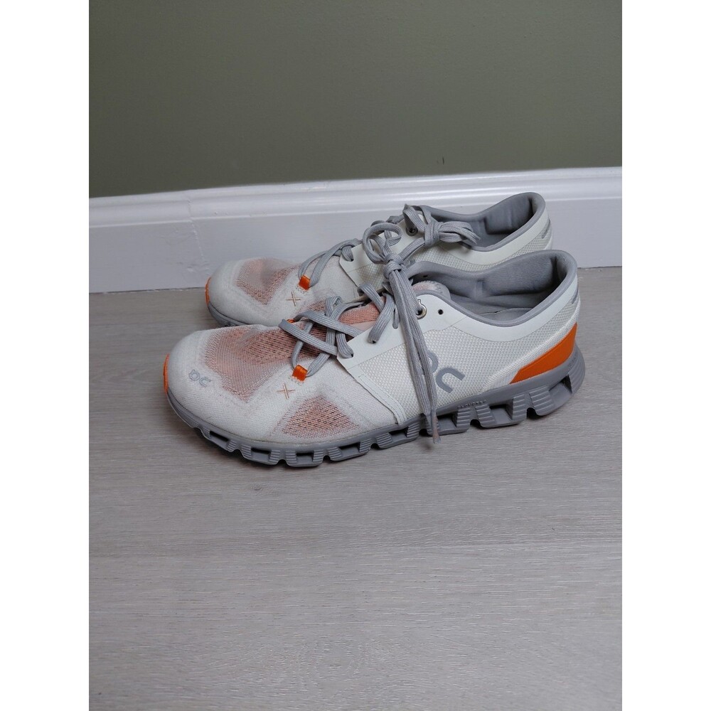 Size 9- ON Cloud X 3 Ivory Alloy Women's Sneakers